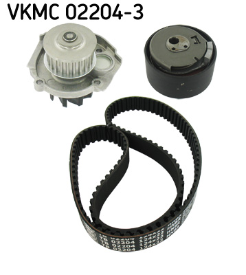 SKF VKMC02204-3 Vezérlés készlet, fogasszíj szett (szíj+görgők+víz